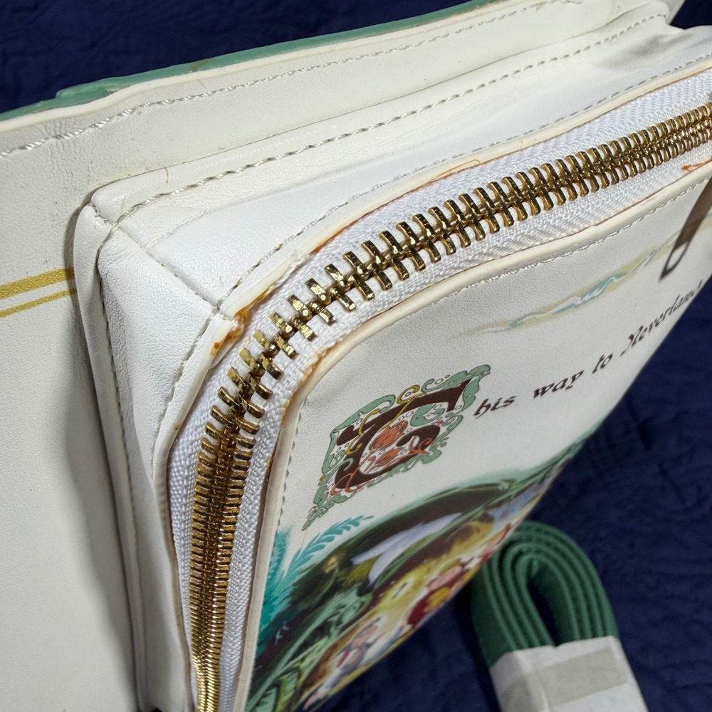 Loungefly Disney Peter Pan Storybook Series Convertible Crossbody Backpack Read - Picture 10 of 10